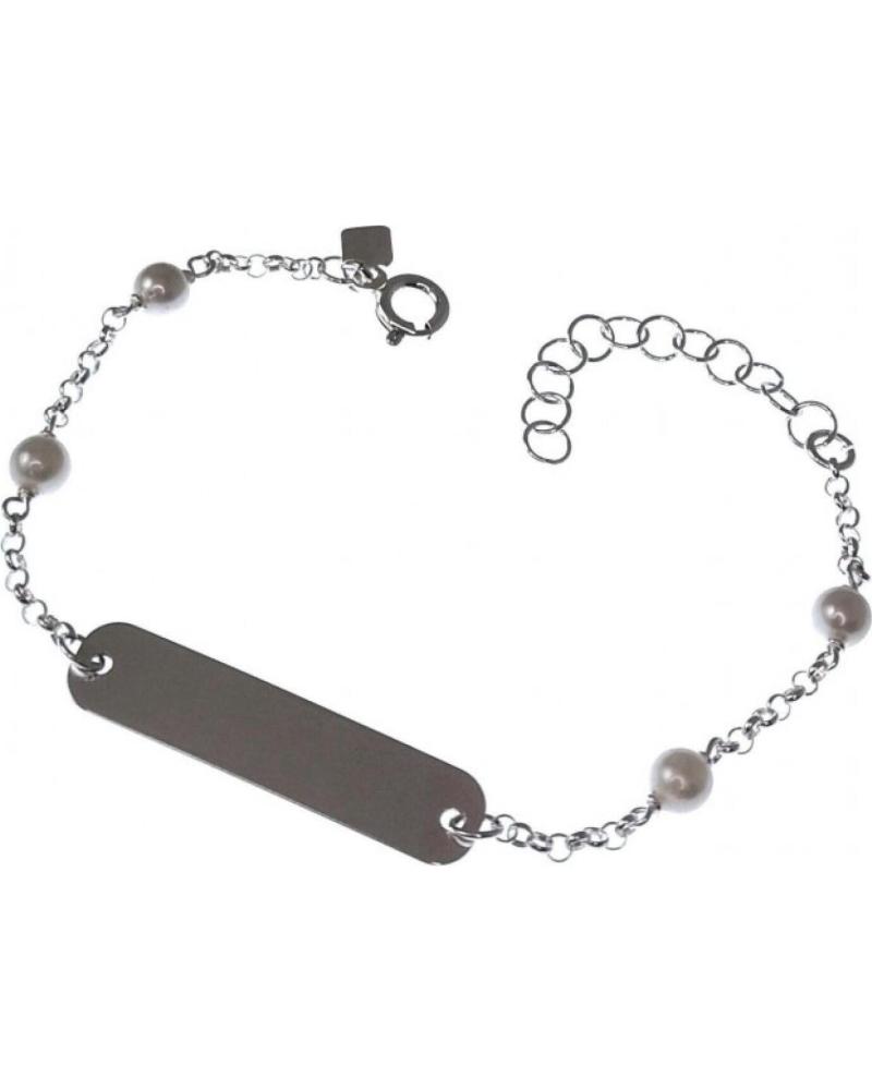 MINOPLATA ESCLAVA COMUNION DE PLATA DE LEY 925 CON PERLAS