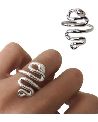 MINOPLATA ANILLO SERPIENTE DE PLATA DE LEY 925