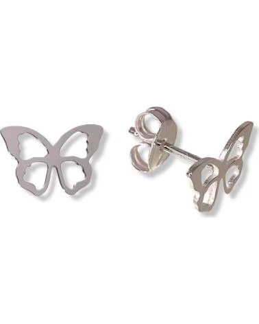 MINOPLATA PENDIENTES MARIPOSA CALDADA DE PLATA DE LEY 925