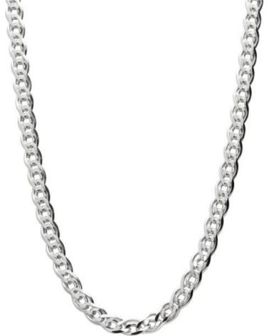 MINOPLATA CADENA ENTRELAZADA DE PLATA DE LEY RODIADA 50CM Y 4 5MM