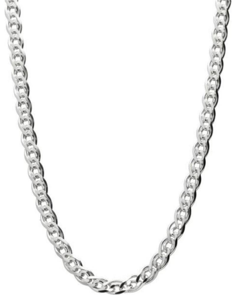 MINOPLATA CADENA ENTRELAZADA DE PLATA DE LEY RODIADA 50CM Y 4 5MM