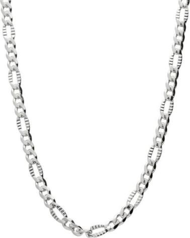 MINOPLATA CADENA 31 UNISEX DE PLATA DE LEY RODIADA 60CM