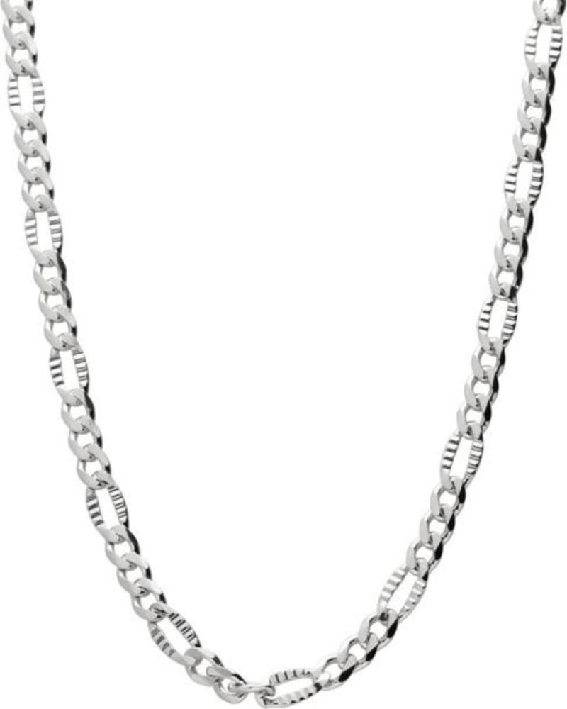 MINOPLATA CADENA 31 UNISEX DE PLATA DE LEY RODIADA 60CM