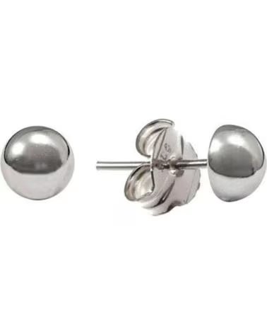 MINOPLATA PENDIENTES MEDIA BOLA 7MM DE PLATA DE LEY