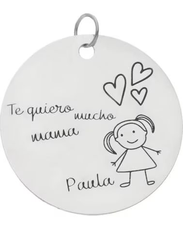 MINOPLATA COLGANTE DIBUJASUENOS DE PLATA DE LEY 23MM