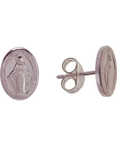 MINOPLATA PENDIENTES VIRGEN MILAGROSA DE PLATA DE LEY