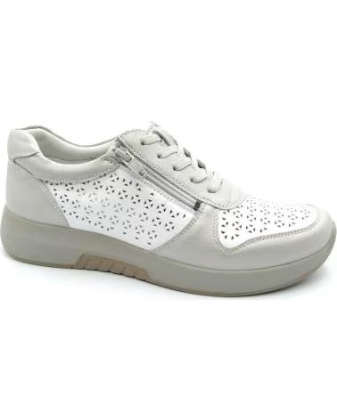 G COMFORT SNEAKERS 5188 BIANCO E PLATINO METALLIZZATO METáLICO