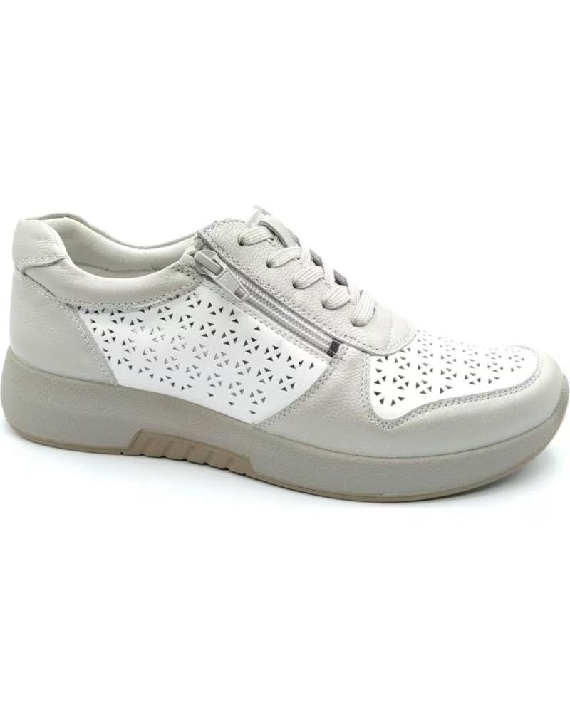 G COMFORT SNEAKERS 5188 BIANCO E PLATINO METALLIZZATO METáLICO