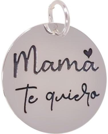 MINOPLATA COLGANTE DE PLATA DE LEY 21MM MAMA TE QUIERO