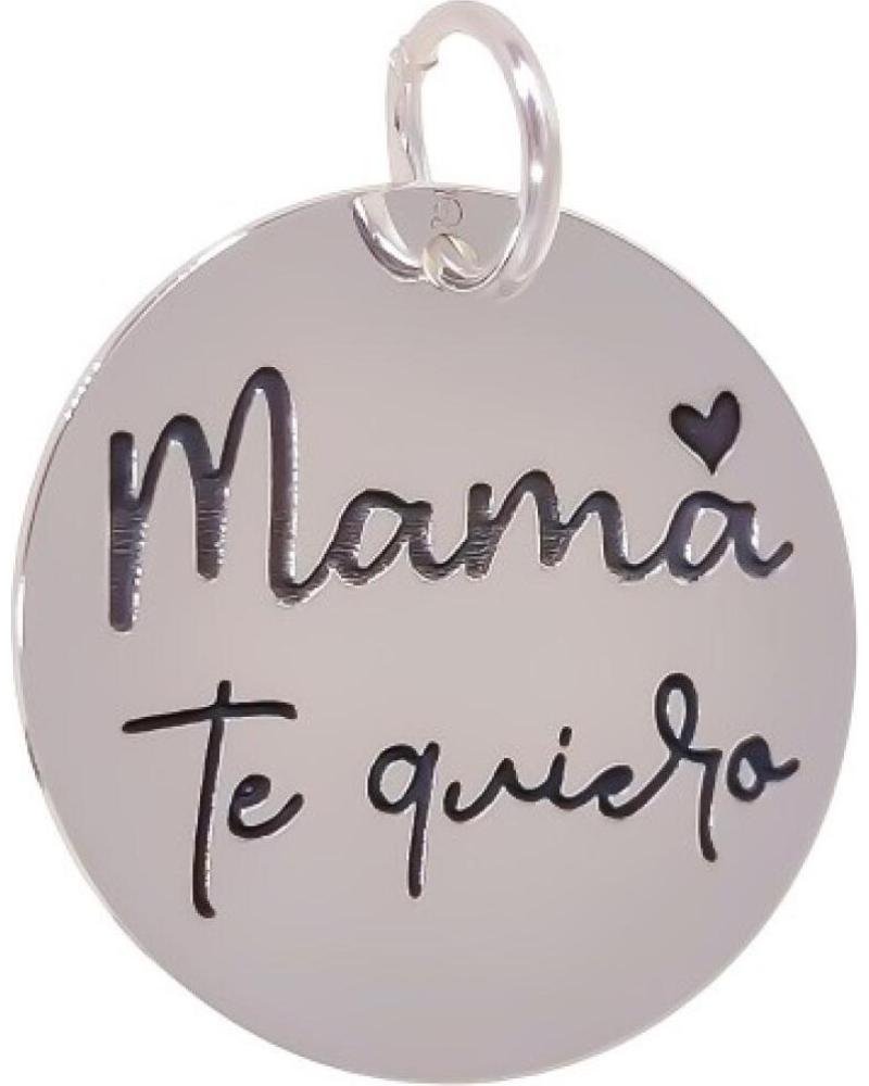 MINOPLATA COLGANTE DE PLATA DE LEY 21MM MAMA TE QUIERO