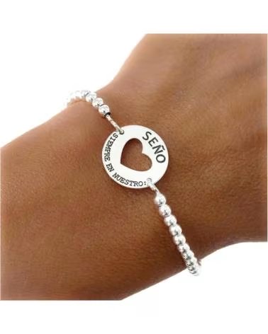 MINOPLATA PULSERA SENO BOLAS DE PLATA DE LEY 925 SIEMPRE EN NUESTRO CO