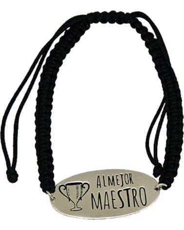 MINOPLATA PULSERA AL MEJOR MAESTRO DE PLATA DE LEY CON HILO MACRAME NE