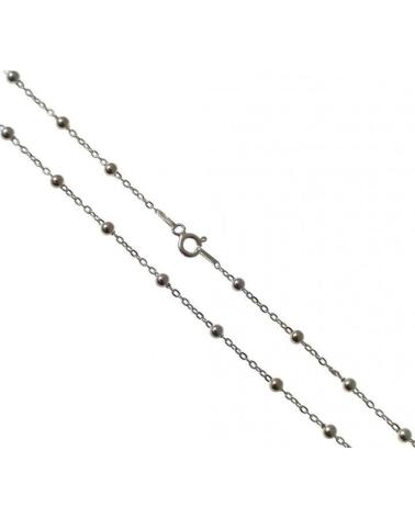 MINOPLATA CADENA 45CM BOLITAS DE PLATA DE LEY 925