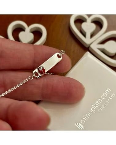 MINOPLATA PULSERA ESCLAVA NINA MARIQUITA DE PLATA DE LEY RODIADA
