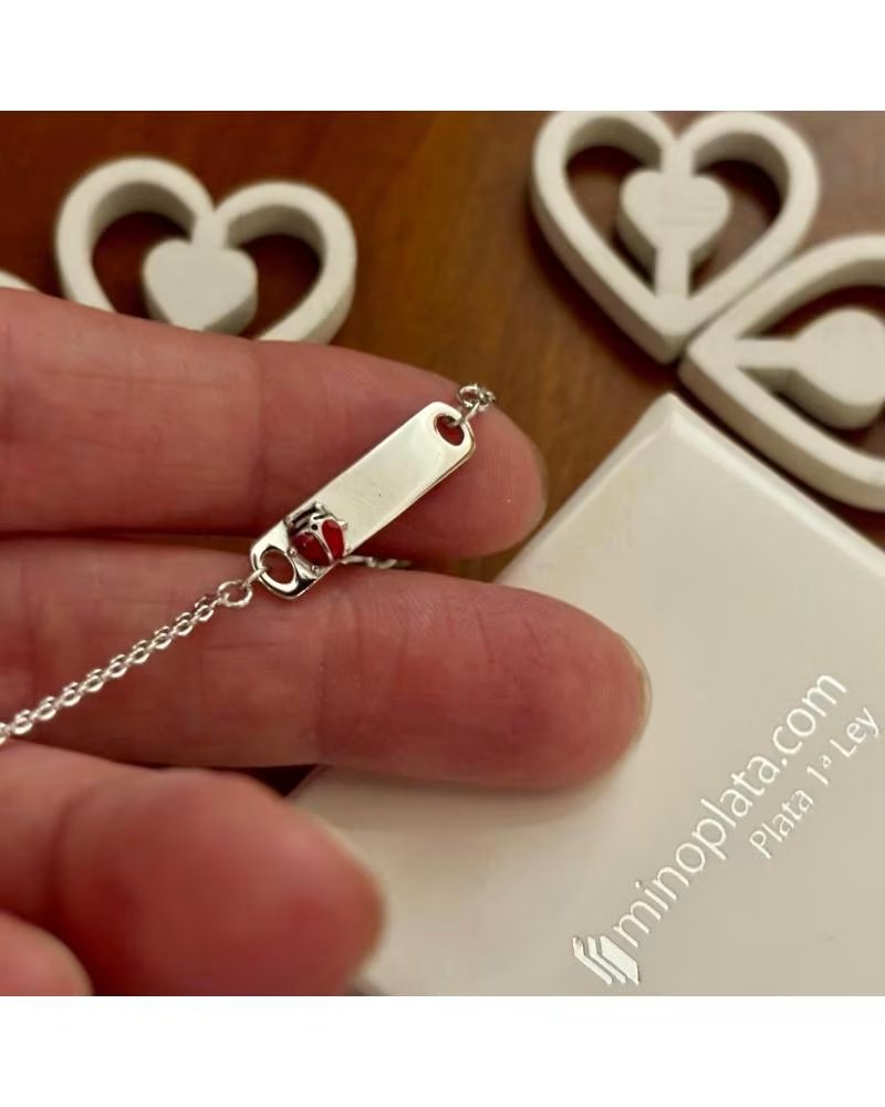 MINOPLATA PULSERA ESCLAVA NINA MARIQUITA DE PLATA DE LEY RODIADA