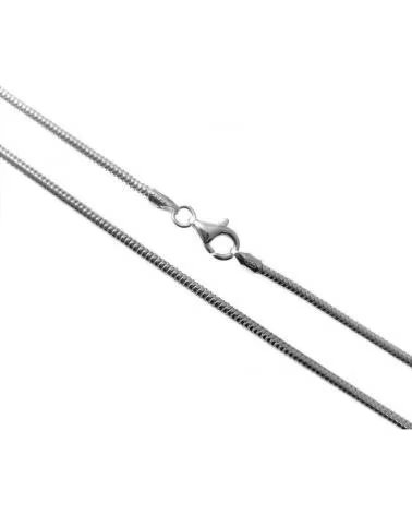 MINOPLATA CADENA COLA DE TOPO 45CM Y 2 8MM DE PLATA DE LEY 925