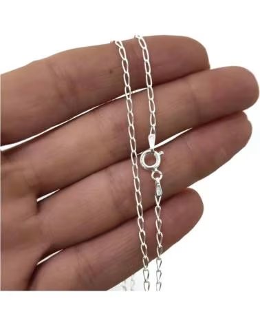 MINOPLATA CADENA 45CM MODELO BILBAO DE PLATA DE LEY 925