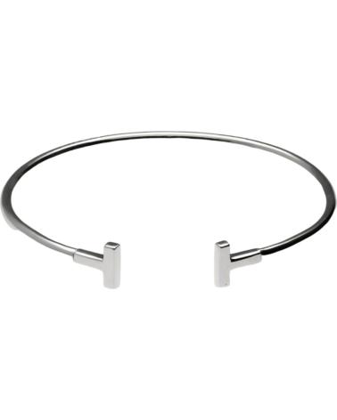 MINOPLATA PULSERA BRAZALETE REMATES T LISA DE PLATA DE LEY RODIADA