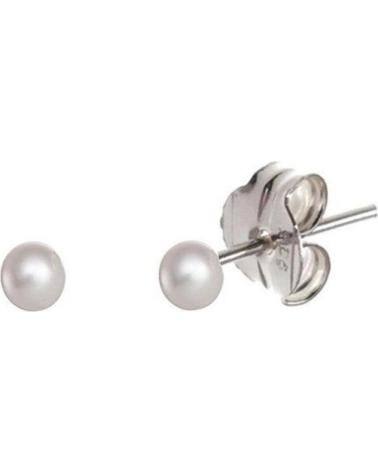 MINOPLATA PENDIENTES BOLA PERLA SINTETICA 4MM EN PLATA DE LEY 925
