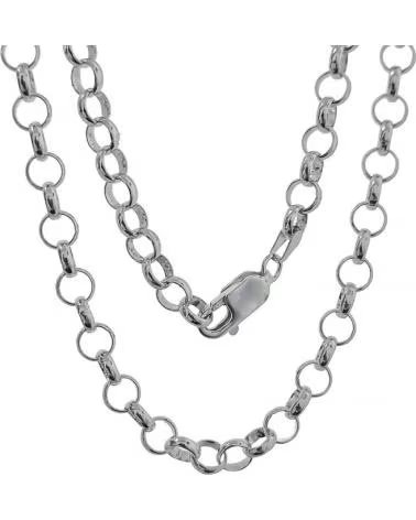 MINOPLATA CADENA 80CM ROLO 5MM DE PLATA DE LEY 925