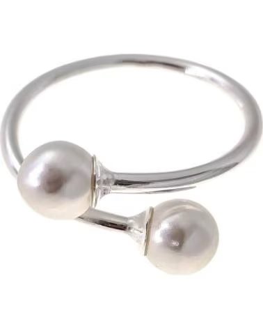 MINOPLATA ANILLO AJUSTABLE PERLAS EN PLATA DE LEY 925