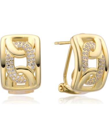 MINOPLATA PENDIENTES DE PLATA BANADA EN ORO CON CIRCONITAS MICRO Y CIE