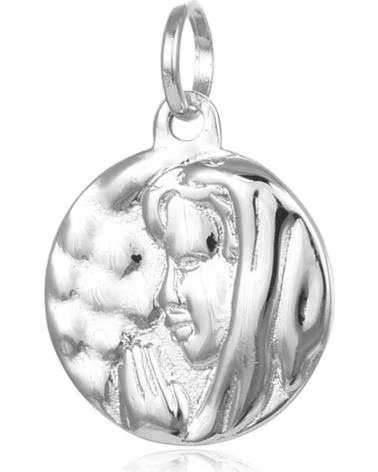MINOPLATA MEDALLA VIRGEN NINA MODERNA EN PLATA DE LEY 925