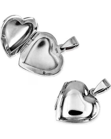 MINOPLATA COLGANTE GUARDA FOTOS CORAZON 19MM X 19MM DE PLATA DE LEY 92