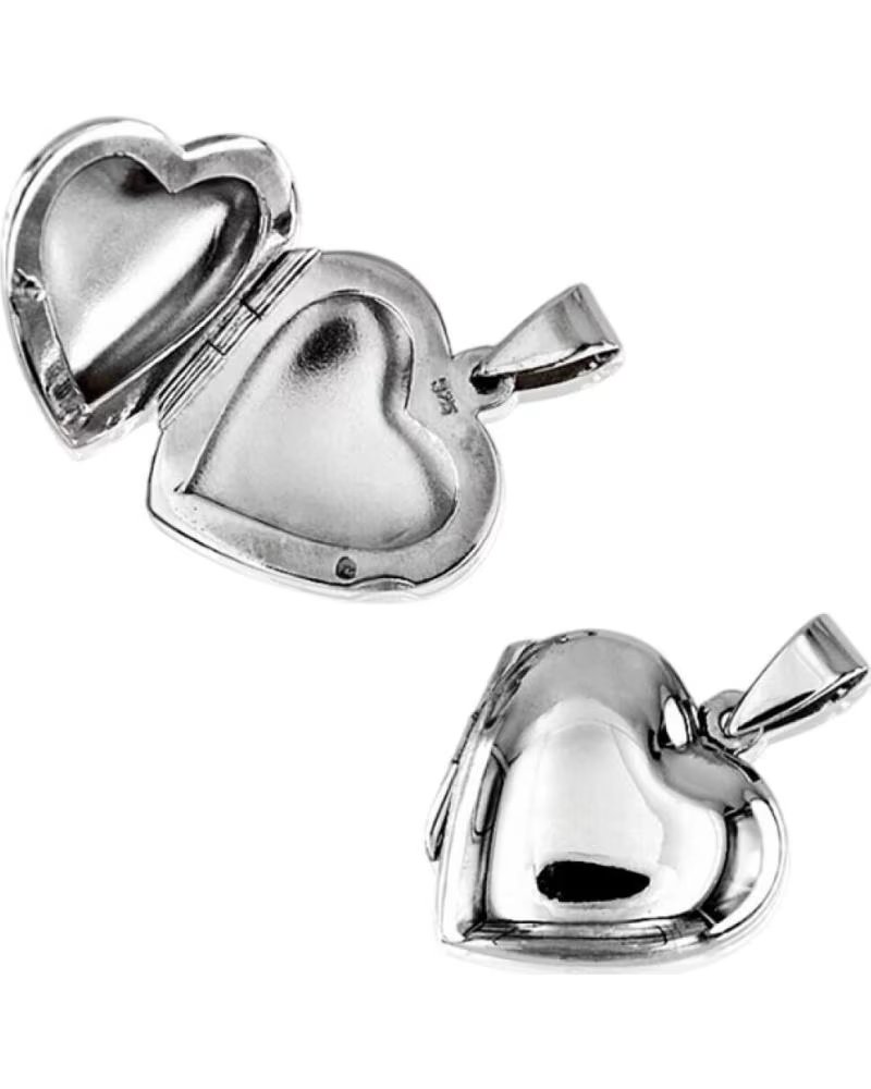 MINOPLATA COLGANTE GUARDA FOTOS CORAZON 19MM X 19MM DE PLATA DE LEY 92