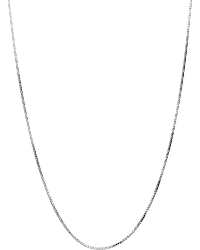 MINOPLATA CADENA DE PLATA DE LEY BANO DE RODIO 40CM 5 CM CADENITA ADAP