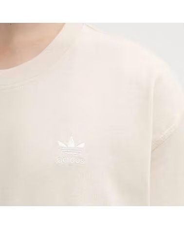 ADIDAS MAGLIETTA ORIGINALS TREFOIL ESSENTIALS CREMA BLANCO