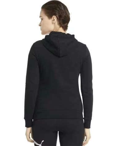 PUMA FELPA CON CAPPUCCIO ESS LOGO NEGRO