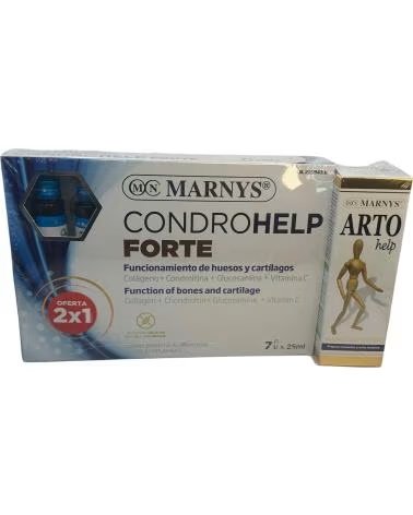 MARNYS PACK 2X1 CONDROHELP FORTE AMPULLEN UND ARTOHELP MASSAGE 50ML
