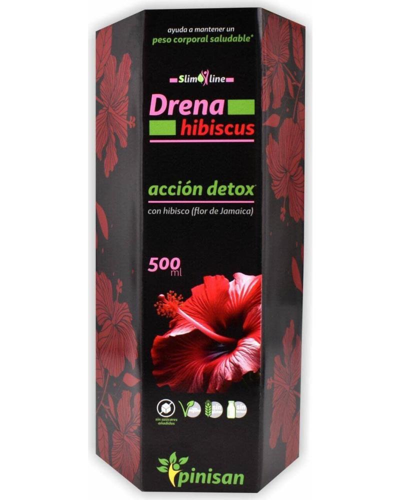 PINISAN DRENA HIBISCUS 500 ML - COMPLEMENTO ALIMENTICIO NATURAL