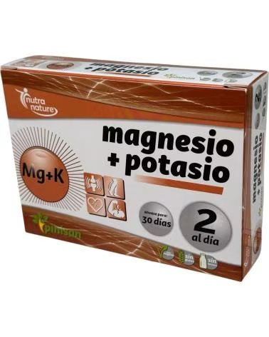 PINISAN MAGNESIO + POTASIO CON VITAMINA B6, 60 COMPRIMIDOS