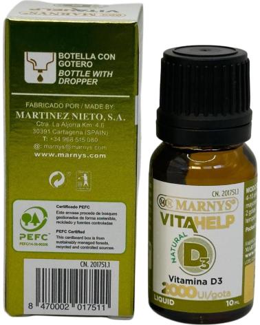 MARNYS VITAHELP VITAMINA D LÍQUIDA 2000 IU 10ML
