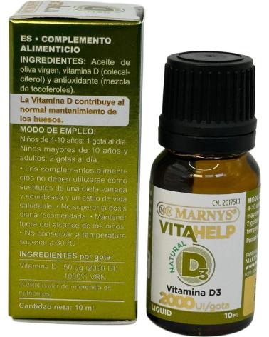 MARNYS VITAHELP VITAMINA D LÍQUIDA 2000 IU 10ML