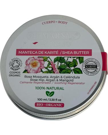 MARNYS MANTECA DE KARITÉ CON ROSA MOSQUETA, ARGÁN Y CALÉNDULA