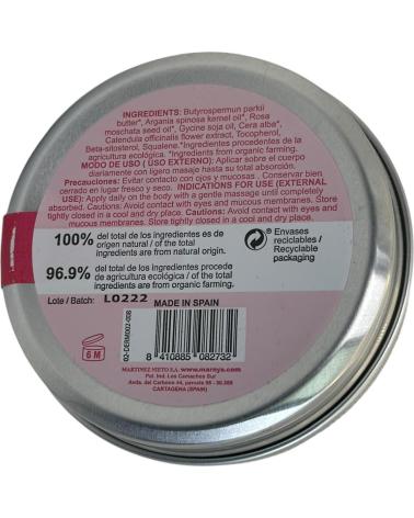 MARNYS MANTECA DE KARITÉ CON ROSA MOSQUETA, ARGÁN Y CALÉNDULA