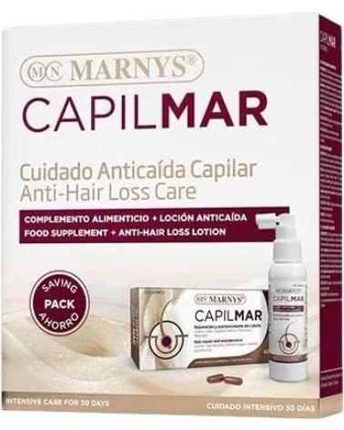 MARNYS CAPILMAR PACK ÉCONOMIQUE - 60 GÉLULES ET LOTION ANTI-CHUTE