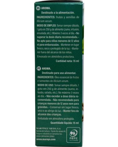 MARNYS ACEITE ESENCIAL DE ANÍS ESTRELLADO 15 ML