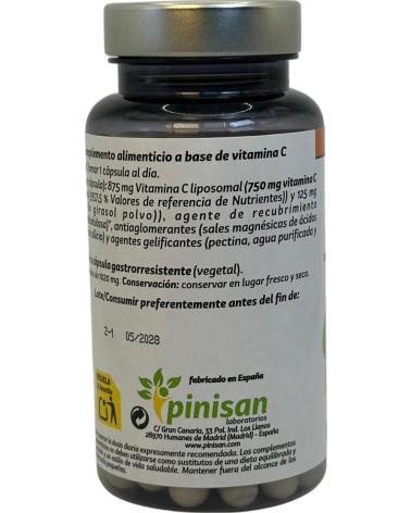 PINISAN VITAMINA C LIPOSOMADA 750MG - 60 CÁPSULAS