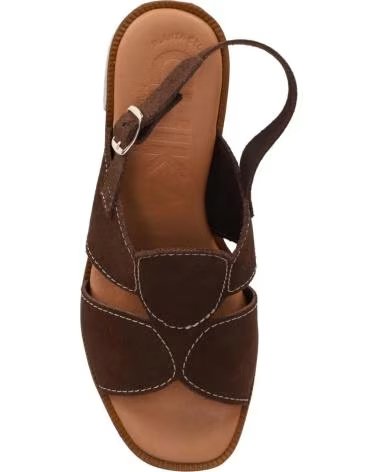 CHIKA10 MEDINA SANDALE MIT ABSATZ UND PLATEAU MARRON-BROWN