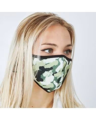 ABBACINO MASCHERINA MODELLO 90224 STAMPA MIMETICA VERDE CAMUGREEN
