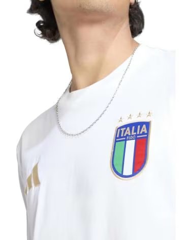 ADIDAS T-SHIRT MANICA CORTA ITALY DNA KE1217 WHITE