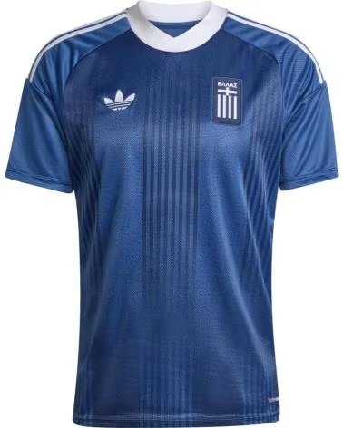 ADIDAS Camiseta De Futbol Greece 26 Away Dusky Petrol en azul para unisex DUPE