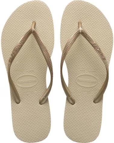 HAVAIANAS ZEHENTRENNER SLIM SAND GOLD VARIOS COLORES