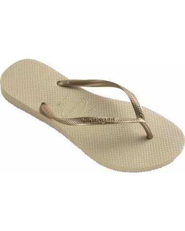 HAVAIANAS ZEHENTRENNER SLIM SAND GOLD VARIOS COLORES