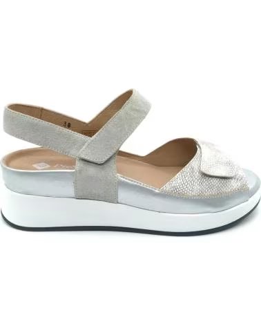 PIESANTO SANDALE 250422 SILBER PLATEADO