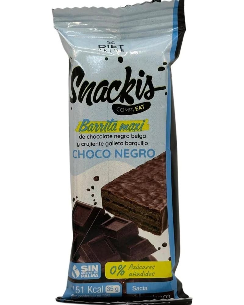 HERBORA BARRA MAXI SACIANTE SNACKIS CHOCOLATE NEGRO